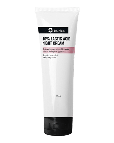 10% LACTIC ACID NIGHT CREAM – קרם לילה עם חומצה לקטית